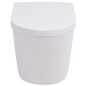 vidaXL Hänge-Toilette mit Einbau-Spülkasten Keramik Weiß vidaXL Hänge-Toilette mit Einbau-Spülkasten Keramik Weiß
