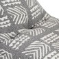 Beanbag Grau Stoff Patchwork Beanbag Grau Stoff Patchwork