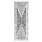 vidaXL Teppich Schwarz und Grau 100x300 cm Baumwolle vidaXL Teppich Schwarz und Grau 100x300 cm Baumwolle
