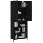 Highboard Schwarz 69,5x34x180 cm Holzwerkstoff Highboard Schwarz 69,5x34x180 cm Holzwerkstoff
