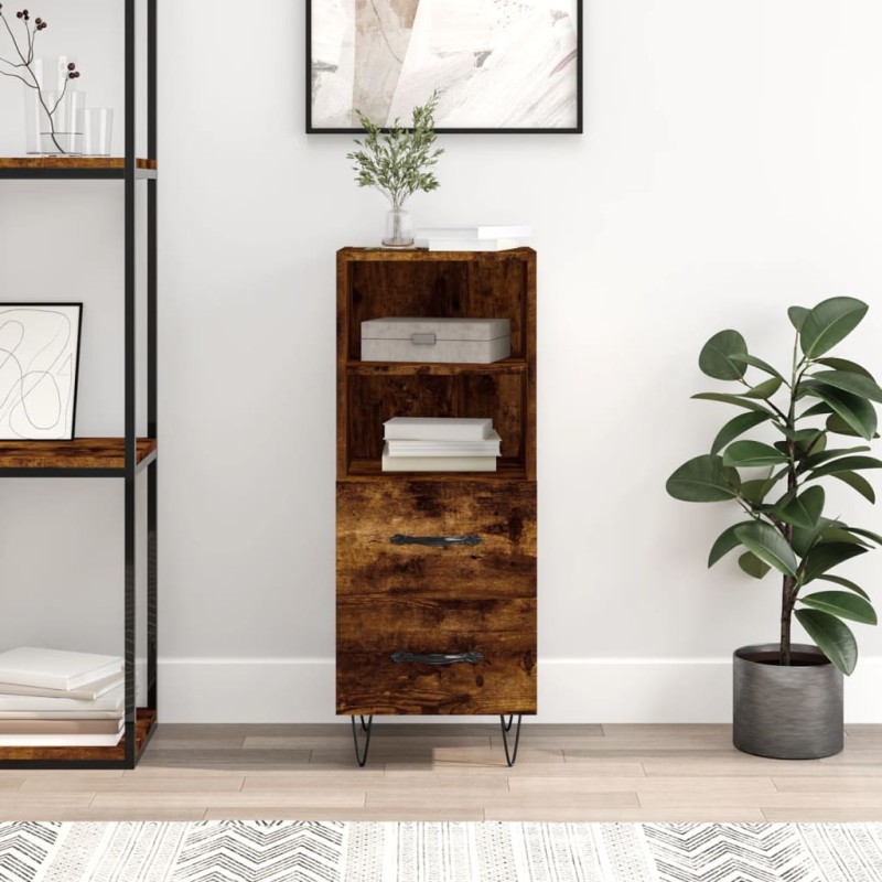 vidaXL Sideboard Räuchereiche 34,5x34x90 cm Holzwerkstoff vidaXL Sideboard Räuchereiche 34,5x34x90 cm Holzwerkstoff