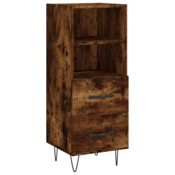 vidaXL Sideboard Räuchereiche 34,5x34x90 cm Holzwerkstoff