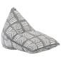 Beanbag Grau Stoff Patchwork Beanbag Grau Stoff Patchwork