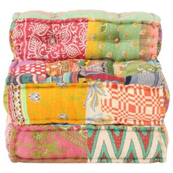 vidaXL Modularer Pouf Patchwork Stoff