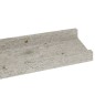 vidaXL Wandregale 2 Stk. Betongrau 60x9x3 cm vidaXL Wandregale 2 Stk. Betongrau 60x9x3 cm
