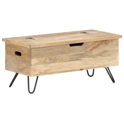 vidaXL Truhe 90x40x45 cm Mango Massivholz 