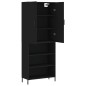 Highboard Schwarz 69,5x34x180 cm Holzwerkstoff Highboard Schwarz 69,5x34x180 cm Holzwerkstoff