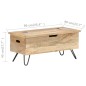vidaXL Truhe 90x40x45 cm Mango Massivholz vidaXL Truhe 90x40x45 cm Mango Massivholz