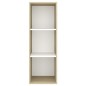 vidaXL TV-Wandschrank Sonoma-Eiche und Weiß 37x37x107 cm Holzwerkstoff vidaXL TV-Wandschrank Sonoma-Eiche und Weiß 37x37x107 cm Holzwerkstoff
