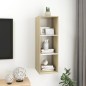 vidaXL TV-Wandschrank Sonoma-Eiche und Weiß 37x37x107 cm Holzwerkstoff vidaXL TV-Wandschrank Sonoma-Eiche und Weiß 37x37x107 cm Holzwerkstoff