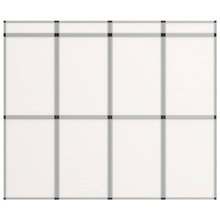 vidaXL 12-Panel Messewand Faltdisplay 242×200 cm Weiß