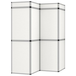 vidaXL 12-Panel Messewand Faltdisplay 242×200 cm Weiß