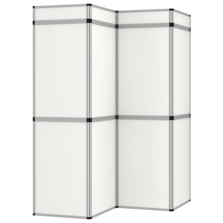 vidaXL 12-Panel Messewand Faltdisplay 242×200 cm Weiß