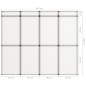 vidaXL 12-Panel Messewand Faltdisplay 242×200 cm Weiß vidaXL 12-Panel Messewand Faltdisplay 242×200 cm Weiß