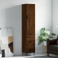 vidaXL Highboard Braun Eichen-Optik 34,5x34x180 cm Holzwerkstoff vidaXL Highboard Braun Eichen-Optik 34,5x34x180 cm Holzwerkstoff