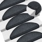 vidaXL Stufenmatten 10 Stk. 65x24x4 cm Dunkelgrau vidaXL Stufenmatten 10 Stk. 65x24x4 cm Dunkelgrau