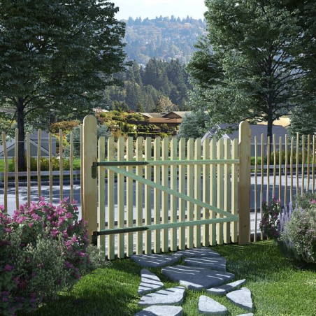 vidaXL Lattentor Kiefernholz Imprägniert 100x75 cm