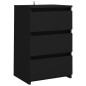 vidaXL Nachttisch Schwarz 40x35x62,5 cm Holzwerkstoff vidaXL Nachttisch Schwarz 40x35x62,5 cm Holzwerkstoff