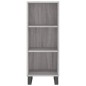 vidaXL Sideboard Grau Sonoma 34,5x32,5x90 cm Holzwerkstoff vidaXL Sideboard Grau Sonoma 34,5x32,5x90 cm Holzwerkstoff