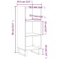 vidaXL Sideboard Grau Sonoma 34,5x32,5x90 cm Holzwerkstoff vidaXL Sideboard Grau Sonoma 34,5x32,5x90 cm Holzwerkstoff