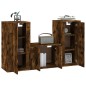 vidaXL 3-tlg. TV-Schrank-Set Räuchereiche Holzwerkstoff vidaXL 3-tlg. TV-Schrank-Set Räuchereiche Holzwerkstoff