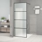 vidaXL Duschwand für Walk-In Dusche Schwarz 80x195 cm ESG Mattiert vidaXL Duschwand für Walk-In Dusche Schwarz 80x195 cm ESG Mattiert