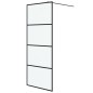 vidaXL Duschwand für Walk-In Dusche Schwarz 80x195 cm ESG Mattiert vidaXL Duschwand für Walk-In Dusche Schwarz 80x195 cm ESG Mattiert
