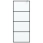 vidaXL Duschwand für Walk-In Dusche Schwarz 80x195 cm ESG Mattiert vidaXL Duschwand für Walk-In Dusche Schwarz 80x195 cm ESG Mattiert