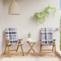 vidaXL Gartenstühle mit Kissen 2 Stk. Massivholz Teak vidaXL Gartenstühle mit Kissen 2 Stk. Massivholz Teak