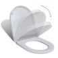 vidaXL Toilettensitz mit Absenkautomatik und Quick-Release Weiß Eckig vidaXL Toilettensitz mit Absenkautomatik und Quick-Release Weiß Eckig