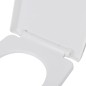 vidaXL Toilettensitz mit Absenkautomatik und Quick-Release Weiß Eckig vidaXL Toilettensitz mit Absenkautomatik und Quick-Release Weiß Eckig
