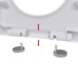 vidaXL Toilettensitz mit Absenkautomatik und Quick-Release Weiß Eckig vidaXL Toilettensitz mit Absenkautomatik und Quick-Release Weiß Eckig