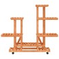 vidaXL Blumenständer mit Rollen 95x25x101 cm Massivholz Tanne vidaXL Blumenständer mit Rollen 95x25x101 cm Massivholz Tanne