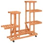 vidaXL Blumenständer mit Rollen 95x25x101 cm Massivholz Tanne vidaXL Blumenständer mit Rollen 95x25x101 cm Massivholz Tanne