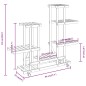 vidaXL Blumenständer mit Rollen 95x25x101 cm Massivholz Tanne vidaXL Blumenständer mit Rollen 95x25x101 cm Massivholz Tanne