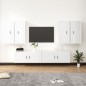 vidaXL 6-tlg. TV-Schrank-Set Hochglanz-Weiß Holzwerkstoff vidaXL 6-tlg. TV-Schrank-Set Hochglanz-Weiß Holzwerkstoff