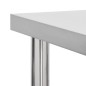 vidaXL Küchen-Arbeitstisch mit Rollen 80x30x85 cm Edelstahl vidaXL Küchen-Arbeitstisch mit Rollen 80x30x85 cm Edelstahl