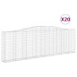 vidaXL Gabionen mit Hochbogen 20Stk. 400x30x120/140cm Verzinktes Eisen vidaXL Gabionen mit Hochbogen 20Stk. 400x30x120/140cm Verzinktes Eisen