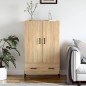 vidaXL Highboard Sonoma-Eiche 69,5x31x115 cm Holzwerkstoff vidaXL Highboard Sonoma-Eiche 69,5x31x115 cm Holzwerkstoff