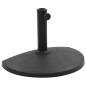 vidaXL Sonnenschirmfuß Halbrund 9 kg Schwarz Polyharz vidaXL Sonnenschirmfuß Halbrund 9 kg Schwarz Polyharz