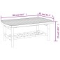 vidaXL 5-tlg. Garten-Lounge-Set mit Cremeweißen Kissen Bambus vidaXL 5-tlg. Garten-Lounge-Set mit Cremeweißen Kissen Bambus