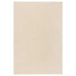 vidaXL Teppich Kurzflor 200x290 cm Creme