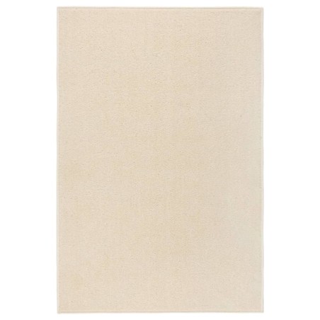 vidaXL Teppich Kurzflor 200x290 cm Creme
