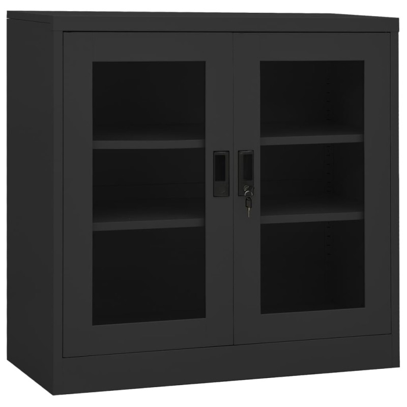 vidaXL Büroschrank Anthrazit 90x40x90 cm Stahl vidaXL Büroschrank Anthrazit 90x40x90 cm Stahl