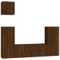 vidaXL 5-tlg. TV-Schrank-Set Braun Eichen-Optik Holzwerkstoff vidaXL 5-tlg. TV-Schrank-Set Braun Eichen-Optik Holzwerkstoff