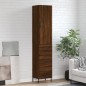 vidaXL Highboard Braun Eichen-Optik 34,5x34x180 cm Holzwerkstoff vidaXL Highboard Braun Eichen-Optik 34,5x34x180 cm Holzwerkstoff