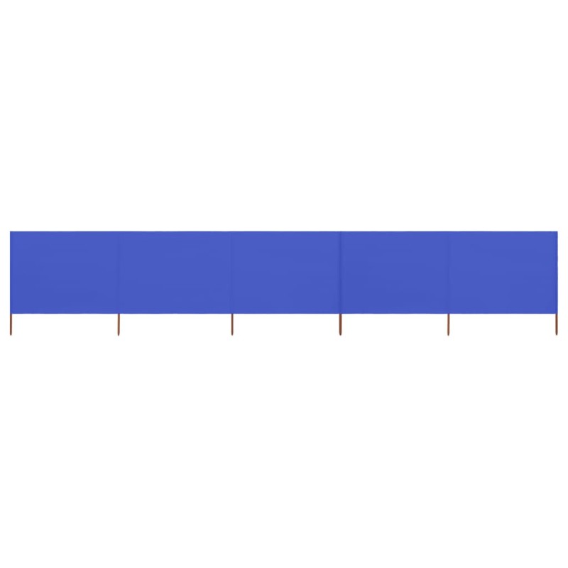 vidaXL 5-teiliges Windschutzgewebe 600 x 160 cm Azurblau vidaXL 5-teiliges Windschutzgewebe 600 x 160 cm Azurblau