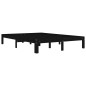 vidaXL Massivholzbett Schwarz Kiefer 140x200 cm vidaXL Massivholzbett Schwarz Kiefer 140x200 cm