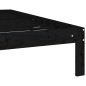 vidaXL Massivholzbett Schwarz Kiefer 140x200 cm vidaXL Massivholzbett Schwarz Kiefer 140x200 cm