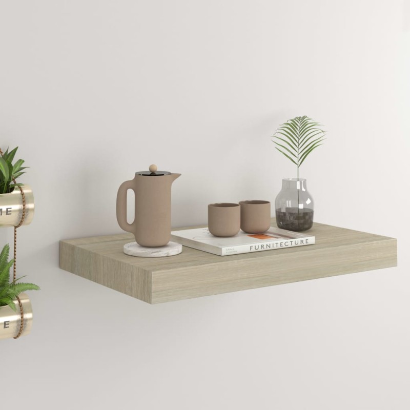 vidaXL Schwebendes Wandregal Eichefarben 40x23x3,8 cm MDF vidaXL Schwebendes Wandregal Eichefarben 40x23x3,8 cm MDF